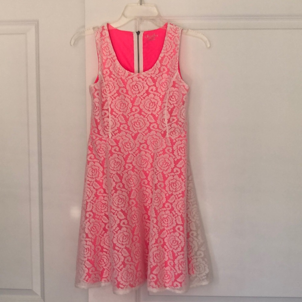 Cherokee Girls Pink Lace Dress